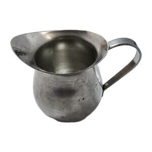 Vintage Bloomfield Stainless Steel Creamer Pitcher Japan 3” Mini Milk Jug